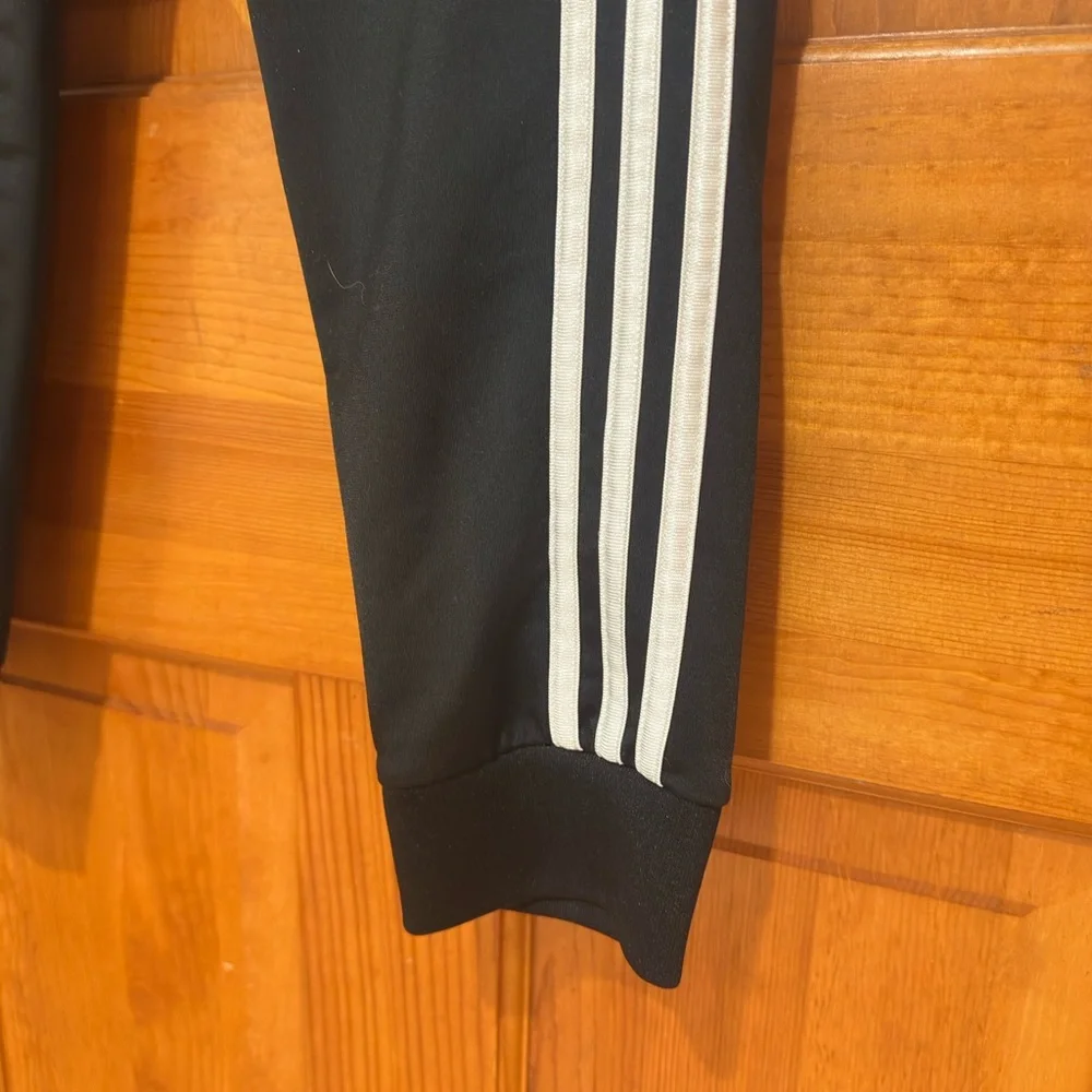 Adidas Unisex Jogger Sweatpants with White Stripes - Picture 2 of 4